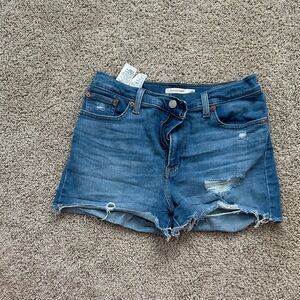 Levi's Distressed Blue Jean Shorts